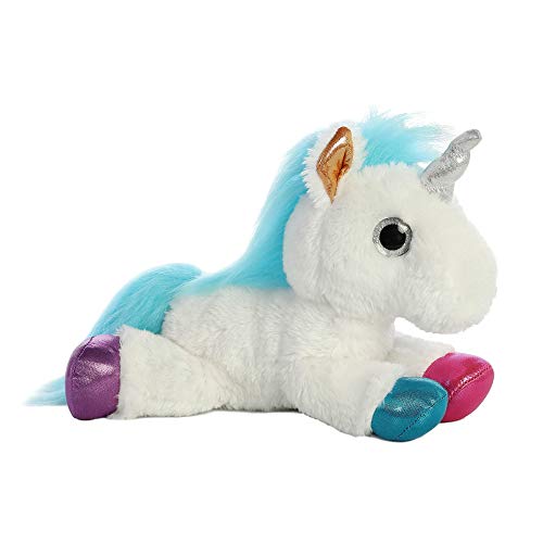 Juguete Peluche Aurora 'Sparkle Tales' St Unicornio Blanco Patas Multicolor 31Cm