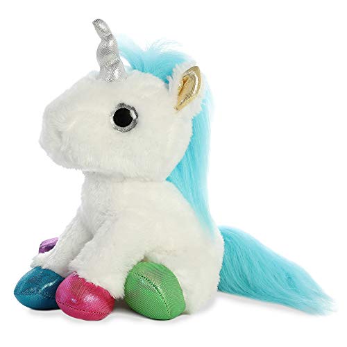 Juguete Peluche Aurora 'Sparkle Tales' St Unicornio Blanco Patas Multicolor 31Cm