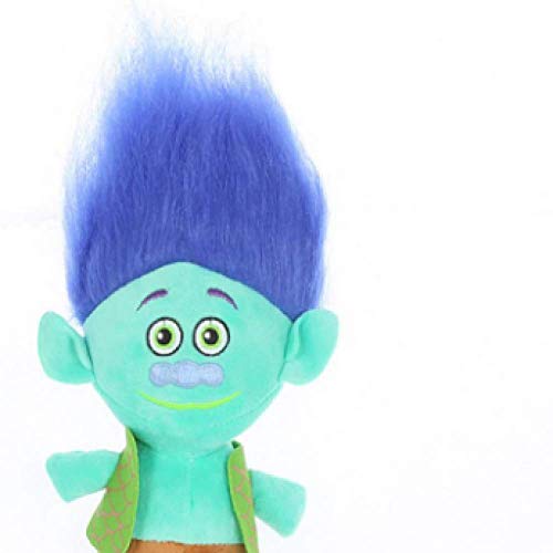 Juguete suave de 35 cm 23 cm Anime Trolls Juguete de peluche de amapola rama mágica de pelo de hada mago Troll muñecas suaves juguetes de peluche niños niñas regalo de peluche 31 cm-50 cm azul