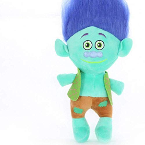 Juguete suave de 35 cm 23 cm Anime Trolls Juguete de peluche de amapola rama mágica de pelo de hada mago Troll muñecas suaves juguetes de peluche niños niñas regalo de peluche 31 cm-50 cm azul