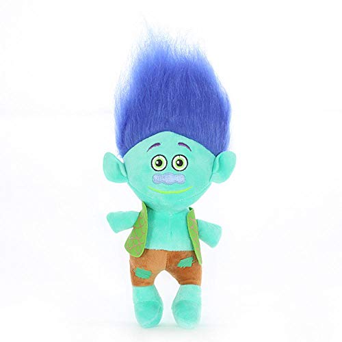 Juguete suave de 35 cm 23 cm Anime Trolls Juguete de peluche de amapola rama mágica de pelo de hada mago Troll muñecas suaves juguetes de peluche niños niñas regalo de peluche 31 cm-50 cm azul