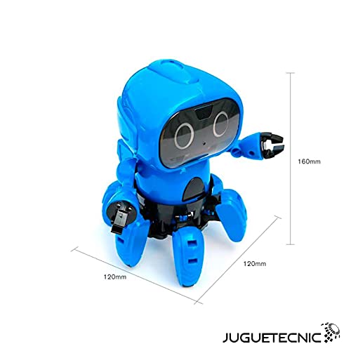 JUGUETECNIC │ Six el robot para niños de montar │ Reproduce gestos y esquiva obstáculos | Robótica educativa para interactuar junto con los más pequeños