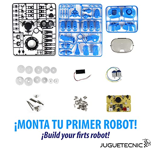 JUGUETECNIC │ Six el robot para niños de montar │ Reproduce gestos y esquiva obstáculos | Robótica educativa para interactuar junto con los más pequeños