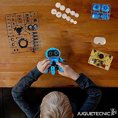 JUGUETECNIC │ Six el robot para niños de montar │ Reproduce gestos y esquiva obstáculos | Robótica educativa para interactuar junto con los más pequeños