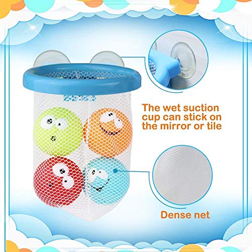 Juguetes Baño Bañera Juegos de Agua Orgsnizador Baño Mini Canasta 5 PCS per Niños 12 Meses+