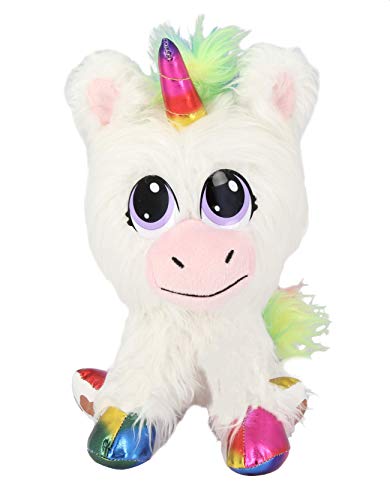 Juguetes de Bauer "Rescue Runts", unicornio (18013): tu nueva mascota para adoptar, cuidar y amar, peluche de color blanco, aprox. 23 cm. , color/modelo surtido