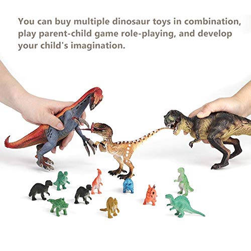 Juguetes de dinosaurios, DEECOZY Jurassic World Dinosaurs, figuras de dinosaurio prehistórico realista para niños y niñas de 4 años más, 18 × 9,5 × 24 cm