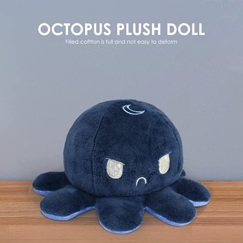 Juguetes de Peluche Pulpo Doble Cara,Pulpos Reversibles Gigantes Muñeca,Peluche de Pulpo Reversible Regalo de Juguete Creativo Adecuado para Niños y Niñas