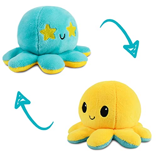 Juguetes de Peluche Pulpo Muñeca, Pulpos Reversibles Peluche de Doble Cara,Pulpo Reversible Puede Muñeca Puede Expresar el Estado de ánimo Adecuado Para Niños, Niños y Niñas