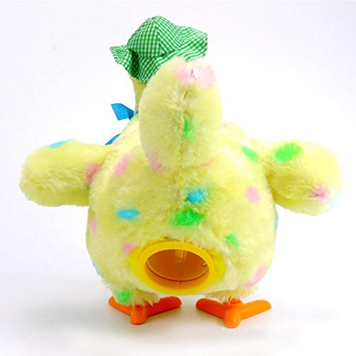 Juguetes de pollo para niños, juguetes de animales de pollo, juguete de gallina que pone huevos, animal de peluche interactivo de gallina, pollo de peluche loco con música de sonido