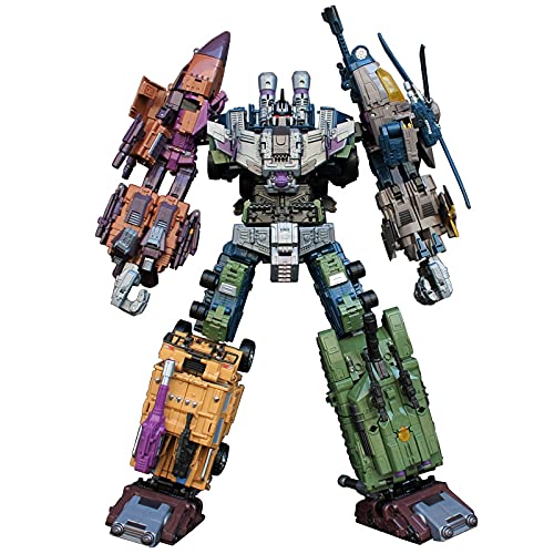 Juguetes de Transformadores, Jinbao De Gran Tamaño 4 3CM Transformers Toys Bruticus Transformación Cool Anime 5 En 1 Figura De Acción Robot Car Depósito Militar Modelo De Tanque De Juguetes Regalos ,R