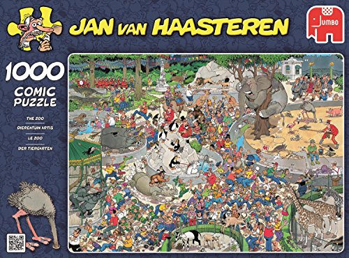 Jumbo Games- Jumbo - Puzzle At The Zoo, 1000 Piezas (01491), Multicolor