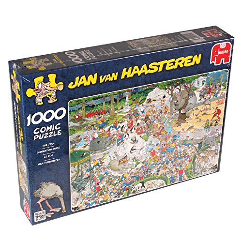 Jumbo Games- Jumbo - Puzzle At The Zoo, 1000 Piezas (01491), Multicolor