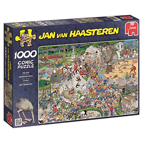 Jumbo Games- Jumbo - Puzzle At The Zoo, 1000 Piezas (01491), Multicolor