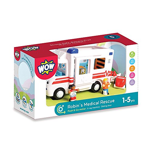 Jumbo Games Wow Toys - Robin's Medical Rescue, Coche de Juguete (10141)