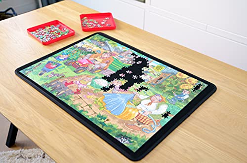 Jumbo- Puzzle Mates Portapuzz Board 1000 Piezas Rompecabezas Accesorio, Multicolor (617957)