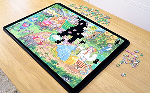 Jumbo- Puzzle Mates Portapuzz Board 1000 Piezas Rompecabezas Accesorio, Multicolor (617957)