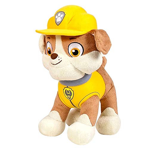 JuniorToys Bulldog Rubble Peluche | Patrulla Canina | Cachorro de 28 cm | Felpa Figura