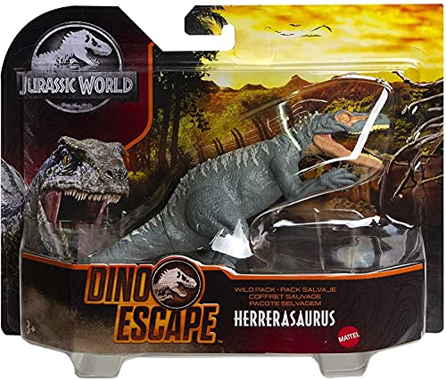 Jurassic world - Estuche salvaje de Dino Escape HBY70, diseño de dinosaurio Herrerasaurus