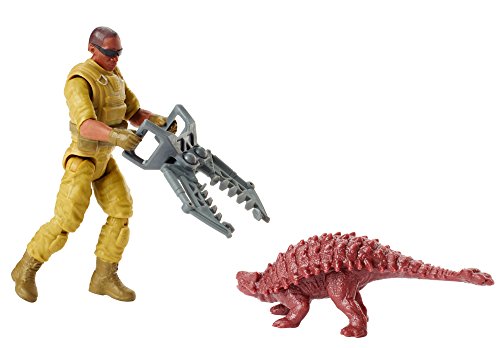 Jurassic World Figura básica Mercenario, captura de la garra del dinosaurio (Mattel FMM05)