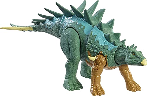 Jurassic World Fuerza Feroz Chialingosaurus Dinosaurio articulado, Figura de Juguete para niños (Mattel HBY69)