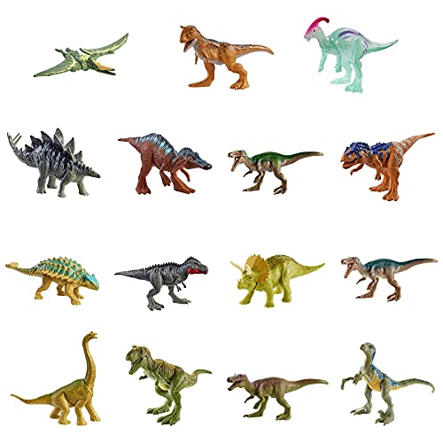 Jurassic World - Minidinosaurios de acción, Dinosaurios de Juguete, modelos surtidos, 1 unidad