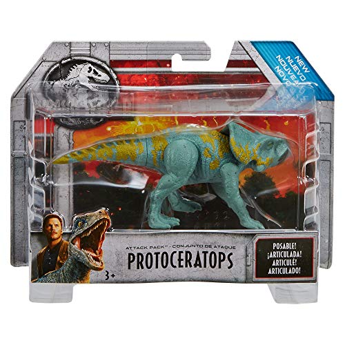 Jurassic World Protoceratops de ataque, dinosaurio de juguete (Mattel FVJ92)