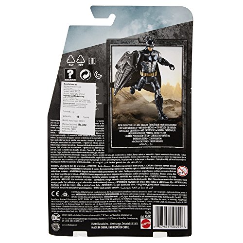 JUSTICE LEAGUE- Figura básica Batman Tactical Suit 15 cm (Mattel FGG61)