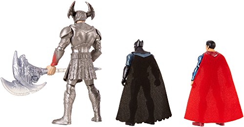 Justice League - Pack de 3 muñecos Batman, Superman y Steppenwolf (Mattel FGG57)