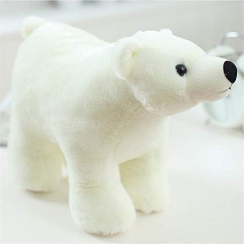 JWC Oso de Nieve ártico de Peluche de Animal de Peluche, Juguetes de Cuento de Tigre, Osos Polares, Juguete de Peluche, Lindo, para niños, Juguetes para Dormir, Regalos de cumpleaños de Navidad