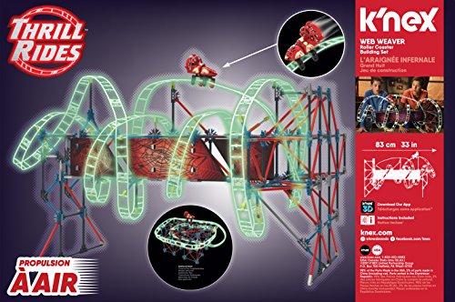 K 'Nex - Thrill Rides - Juego de construcción de montaña Rusa, a Partir de 9 años, Juguete Educativo de construcción, 439 Piezas