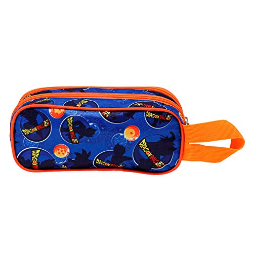 KARACTERMANIA Dragon Ball Supersayan - Estuche Portatodo 3D Doble, Multicolor