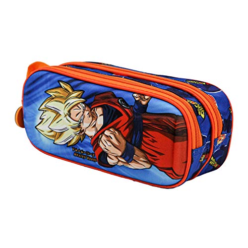 KARACTERMANIA Dragon Ball Supersayan - Estuche Portatodo 3D Doble, Multicolor