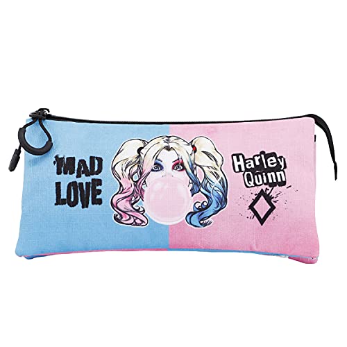 KARACTERMANIA Harley Quinn Bad Girl-Estuche Portatodo Triple HS, Multicolor