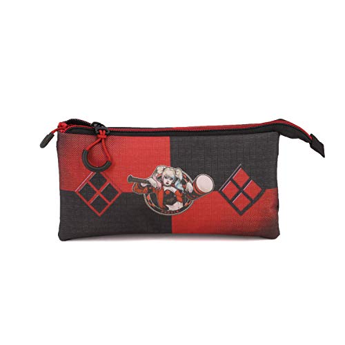 Karactermania Harley Quinn Puddin-astuccio Portatutto Triplo HS Estuches 24 Centimeters Multicolor (Multicolour)