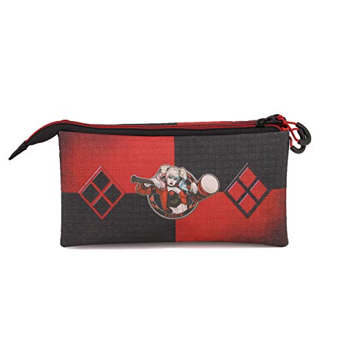 Karactermania Harley Quinn Puddin-astuccio Portatutto Triplo HS Estuches 24 Centimeters Multicolor (Multicolour)