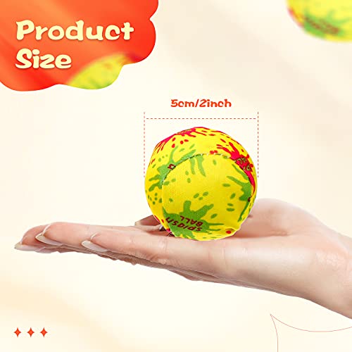 Kasyat 30 Bolas de Salpicaduras de Agua Bolas Reutilizables de Agua Pelota de Rebote de Salpicaduras de Agua de 2 Pulgadas Bola Absorbente de Agua Globos de Agua para Piscina Actividades Acuáticas