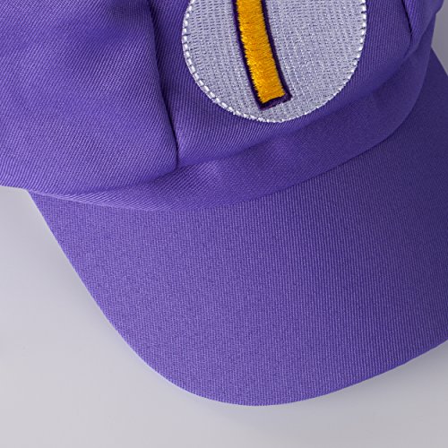 Katara Disfraz de Super Mario Bros. Carnaval, Halloween-Gorra de Waluigi, Niños/Adultos, color violeta (MLILA) , color/modelo surtido