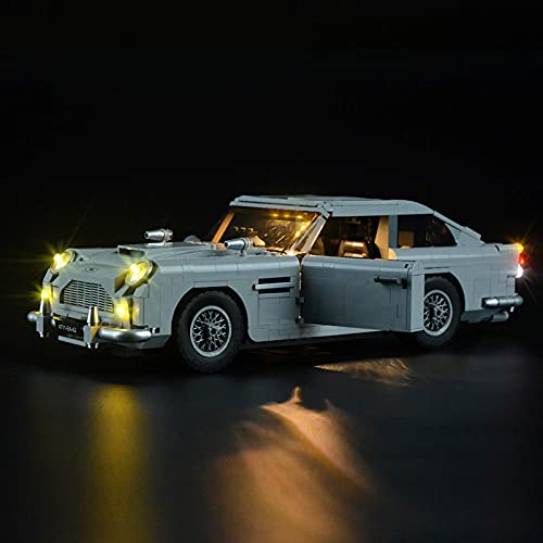 KCGNBQING Kit de iluminación LED para Lego James Bond Aston Martin DB5, Compatible con Lego 10262 Modelo de Bloques de construcción, NO Incluido el Modelo Montaje de Rompecabezas