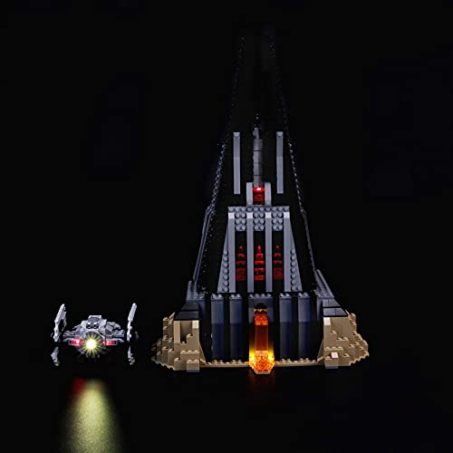 KCGNBQING Kit de iluminación LED para Lego Star Wars Darth Vader's Castle, Compatible con Lego 75251 Modelo de Bloques de construcción Montaje de Rompecabezas