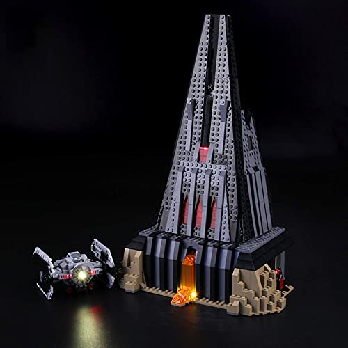 KCGNBQING Kit de iluminación LED para Lego Star Wars Darth Vader's Castle, Compatible con Lego 75251 Modelo de Bloques de construcción Montaje de Rompecabezas