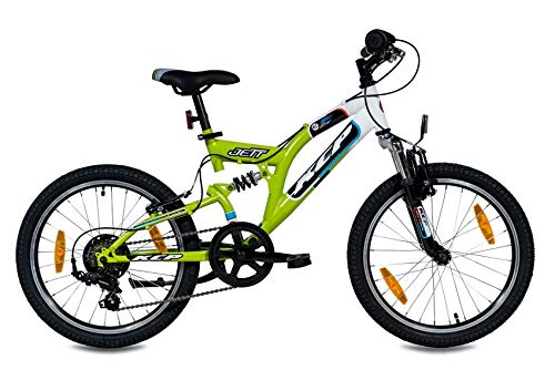 KCP 20" Mountain Bike Kids Jett FSF 6 Speed Shimano White Green (wg) - (20 Inch)