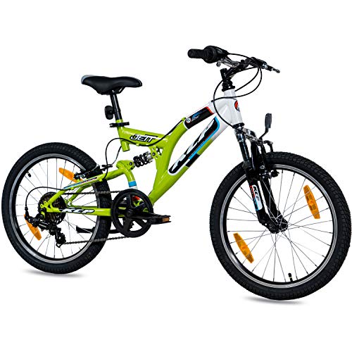 KCP 20" Mountain Bike Kids Jett FSF 6 Speed Shimano White Green (wg) - (20 Inch)