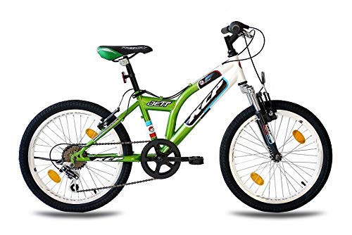 KCP 20" Mountain Bike Kids Jett SF 6 Speed Shimano White Green (wg) - (20 Inch)