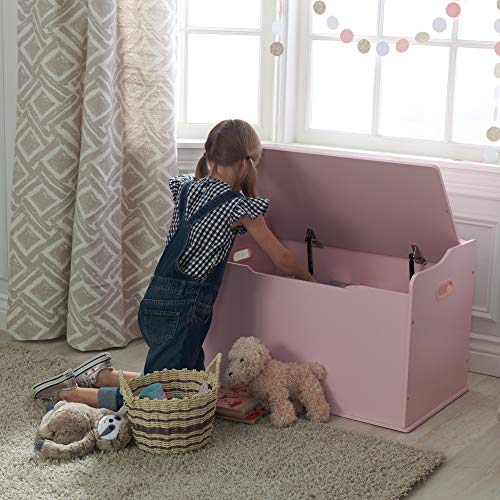 KidKraft Austin Baúl con Tapa para almacenaje de Juguetes de Madera, Muebles para Salas de Juego y Dormitorio de niños, Rosa , color/modelo surtido