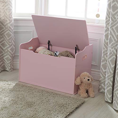 KidKraft Austin Baúl con Tapa para almacenaje de Juguetes de Madera, Muebles para Salas de Juego y Dormitorio de niños, Rosa , color/modelo surtido