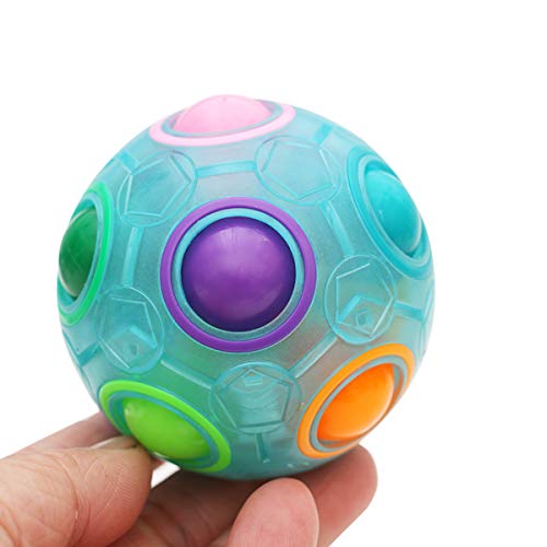 KidsPark Rainbow Magic Ball 3D Puzzle Ball Speed Cube Rubix Cube Toys, Luminous