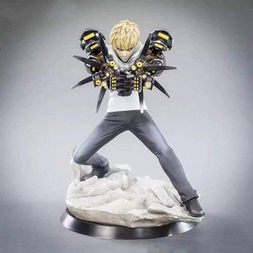 KIJIGHG Figuras de acción One Punch-Man Genos Personajes Animados discípulos de Saitama Genos Figura de Anime Figura de acción Modelo de Personaje 15cm