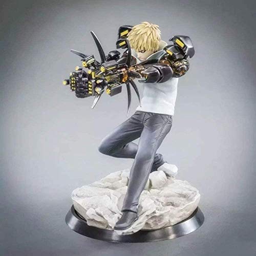 KIJIGHG Figuras de acción One Punch-Man Genos Personajes Animados discípulos de Saitama Genos Figura de Anime Figura de acción Modelo de Personaje 15cm