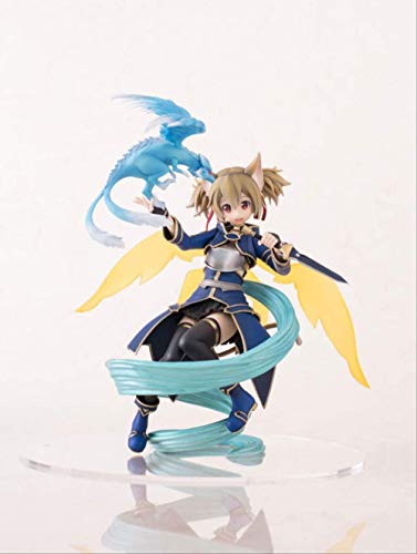 KIJIGHG Sword Art Online II Figuras de acción PVC Brinquedos Colección Figuras Juguetes Figura de Anime Figuras de acción Modelo de Personaje de Anime 18Cm